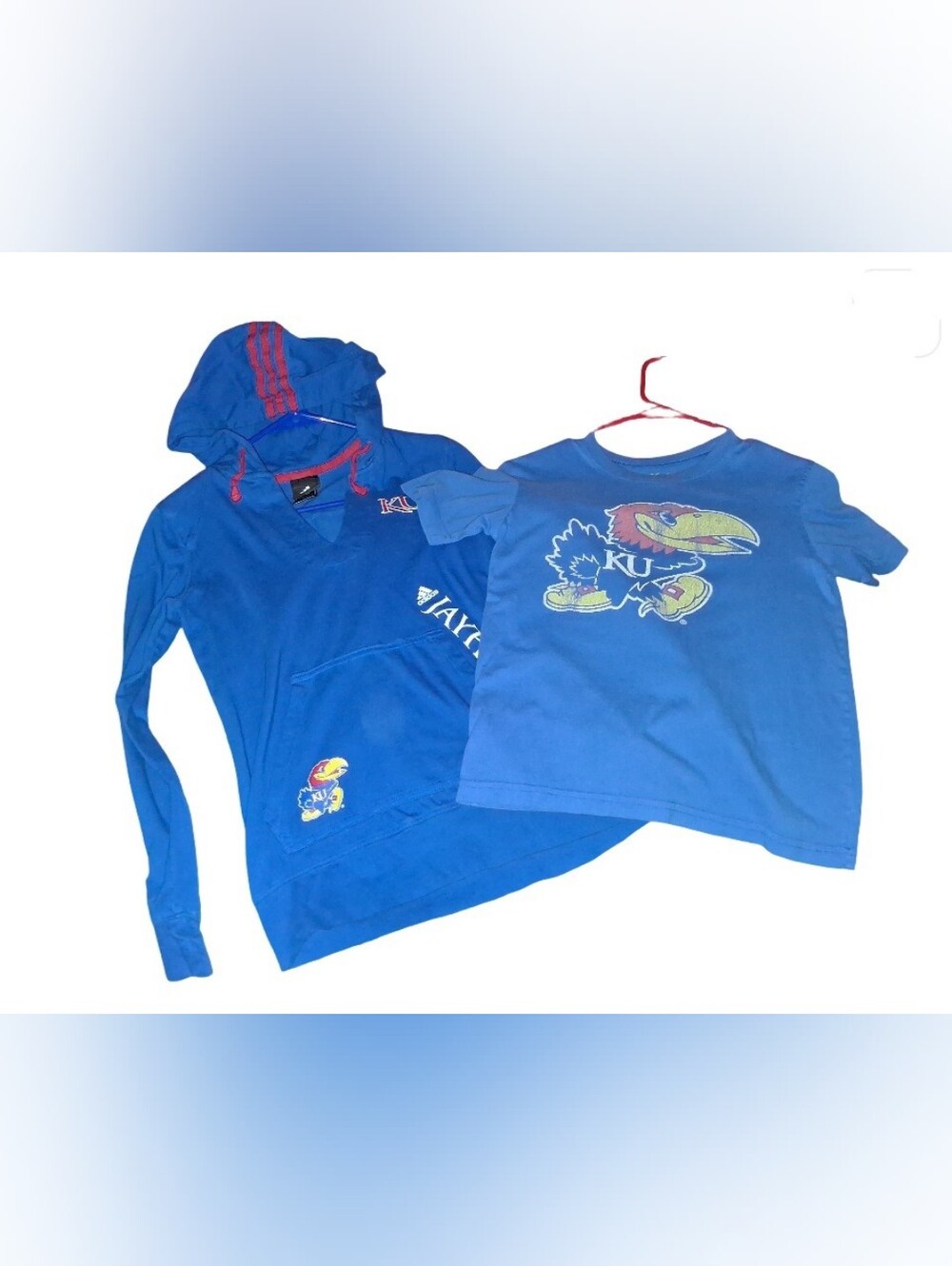Clothes: Womens KU Jayhawks Tee & Hoodie Set 2pc